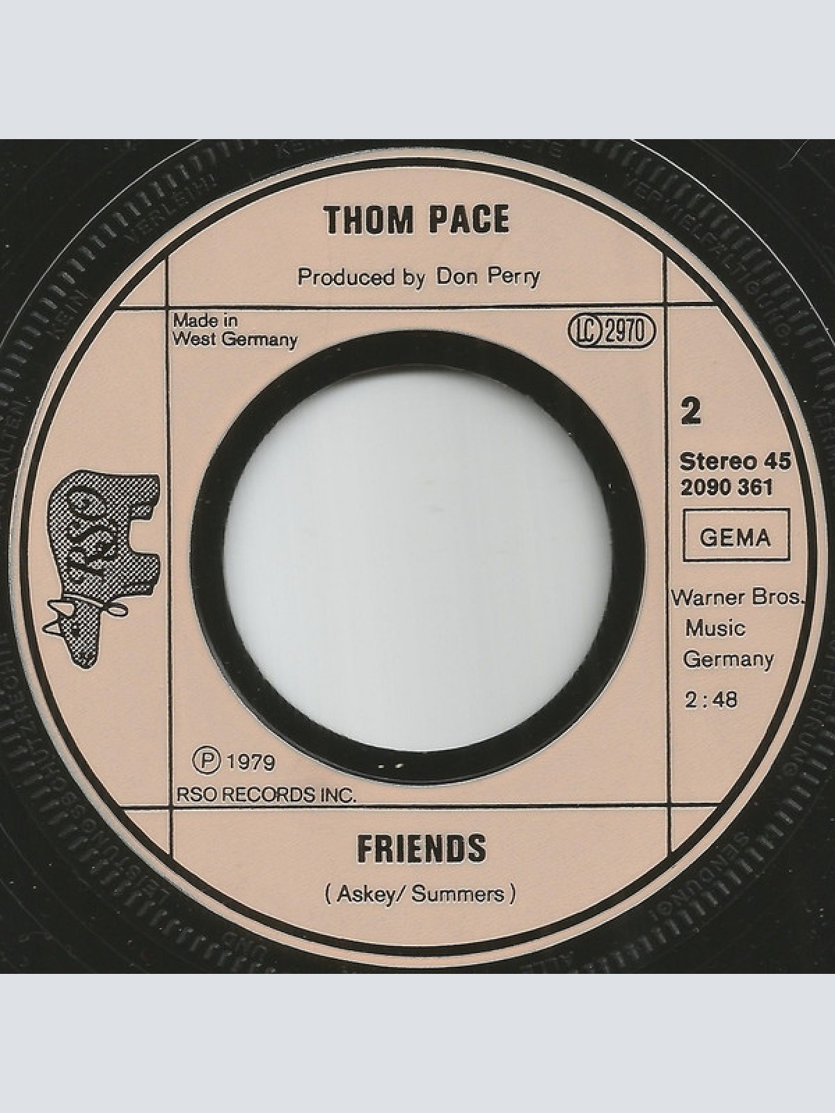 Vinyl / Thom Pace - Maybe