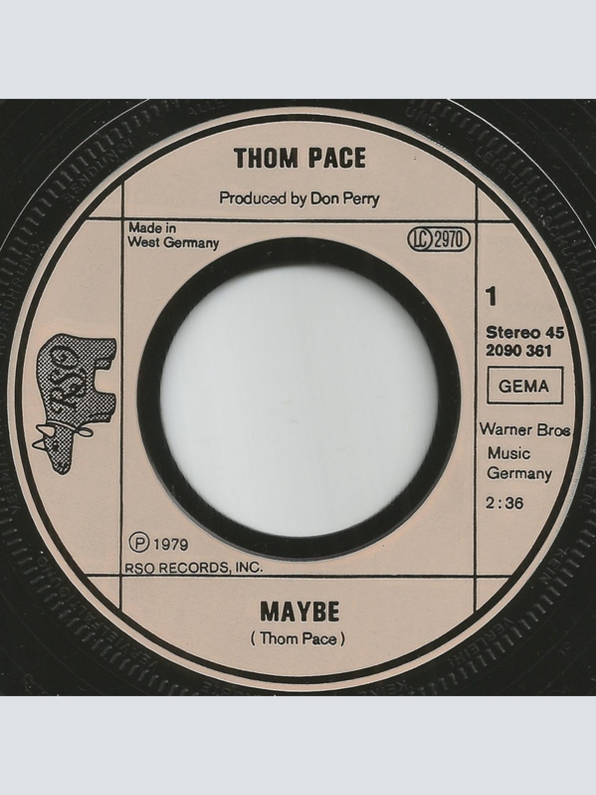 Vinyl / Thom Pace - Maybe