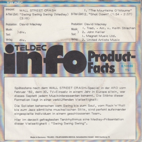 Vinyl / Wall Street Crash - Swing, Swing, Swing