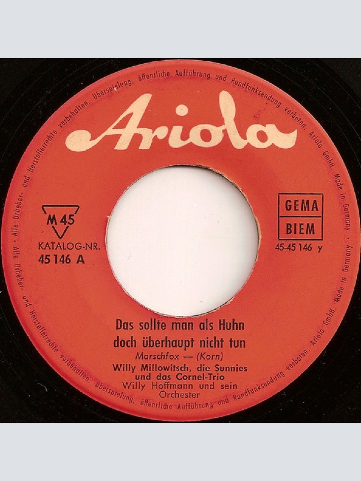 Vinyl / Willy Millowitsch - Die Liebe Ist Vergänglich, Der Durst Bleibt Lebenslänglich