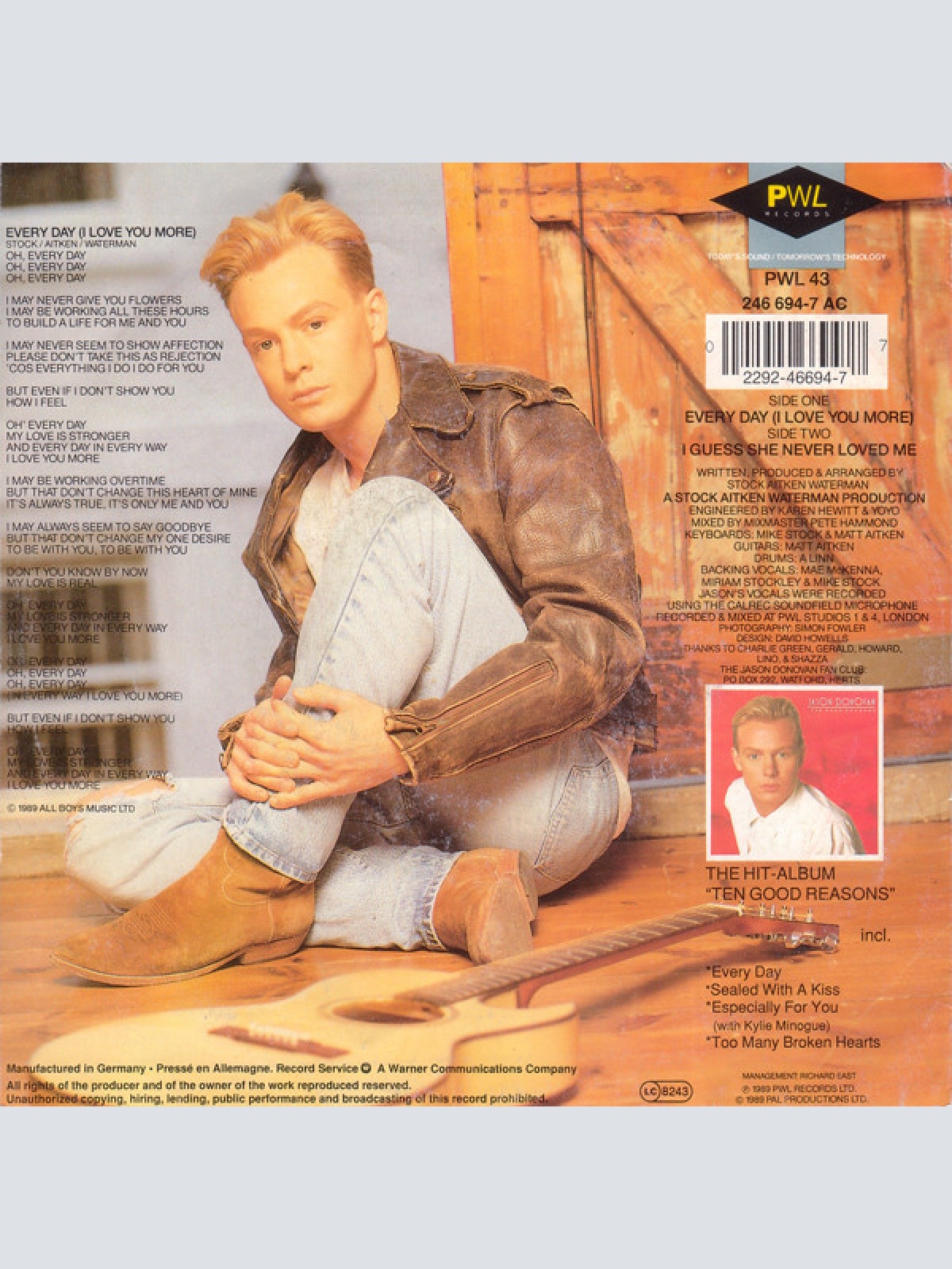 Vinyl / Jason Donovan - Every Day