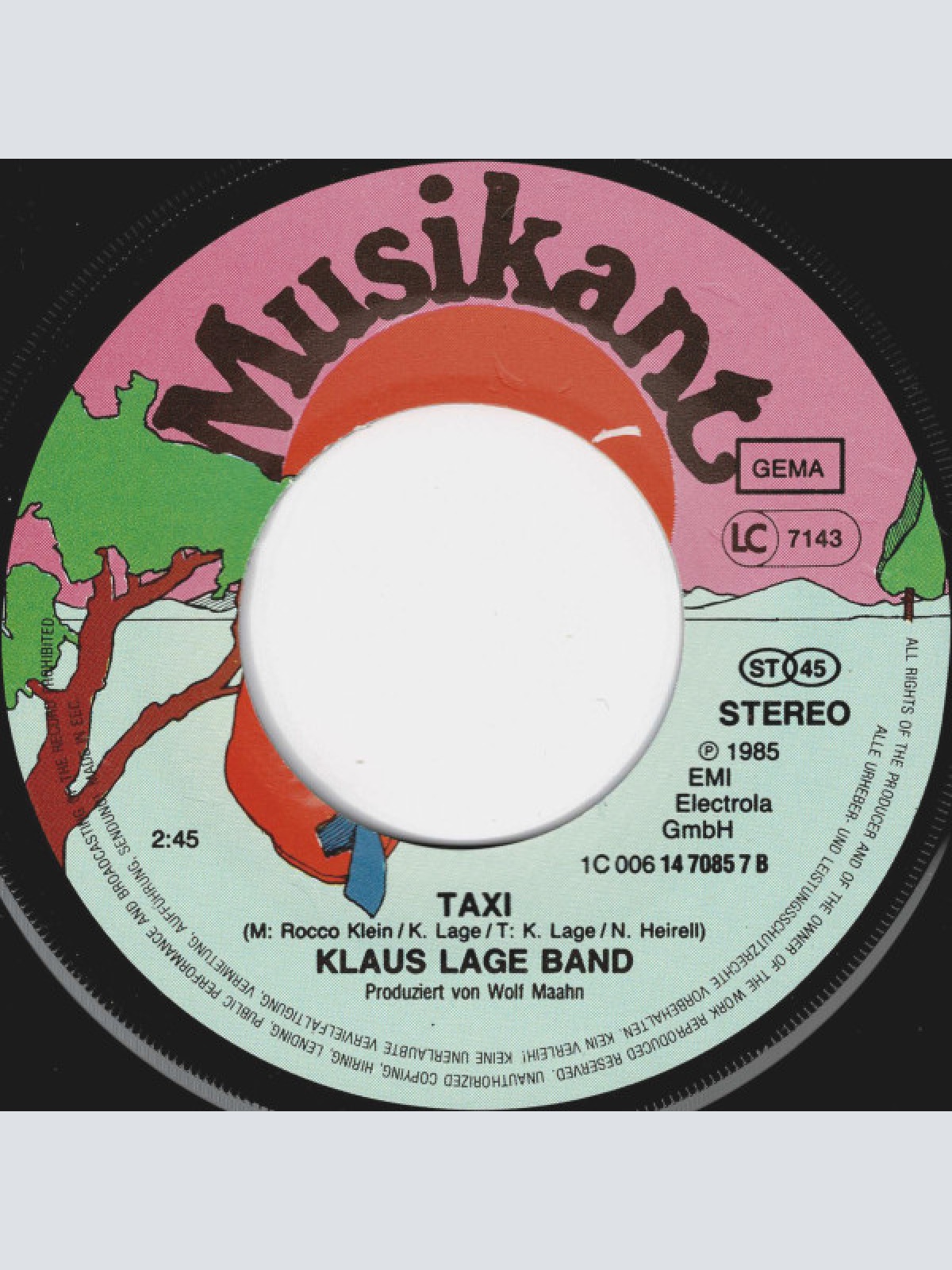 Vinyl / Klaus Lage Band - Faust Auf Faust (Schimanski)