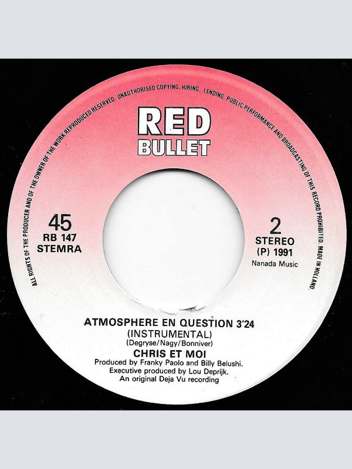 Vinyl / Chris & Moi - Atmosphère En Question