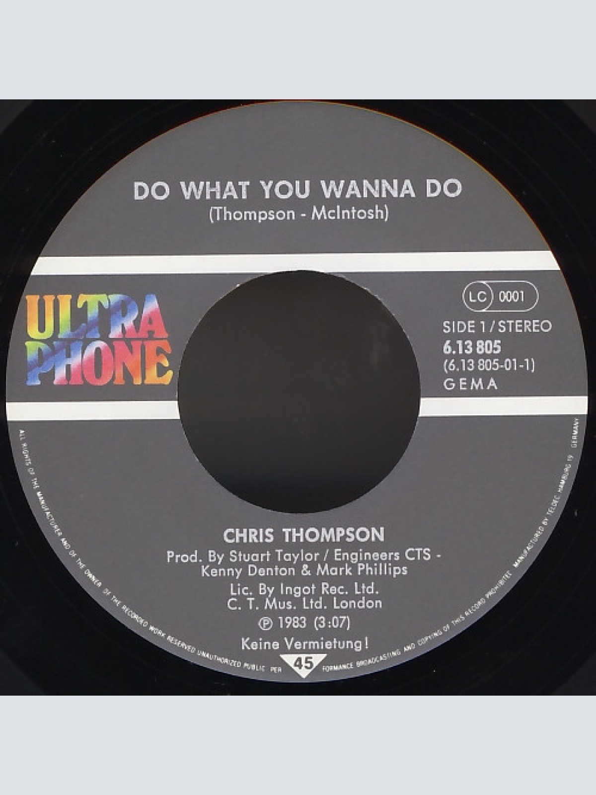 Vinyl / Chris Thompson - Do What You Wanna Do