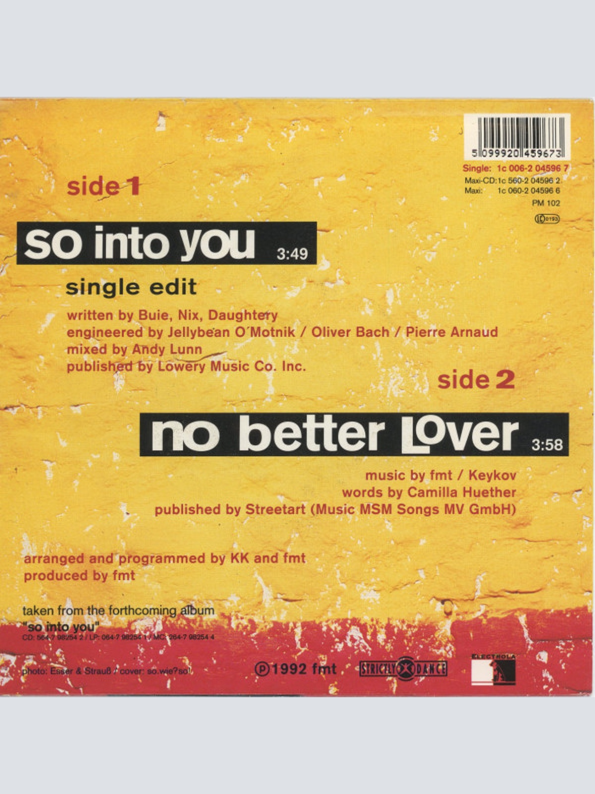 Vinyl / FMT Featuring Camilla* - So Into You