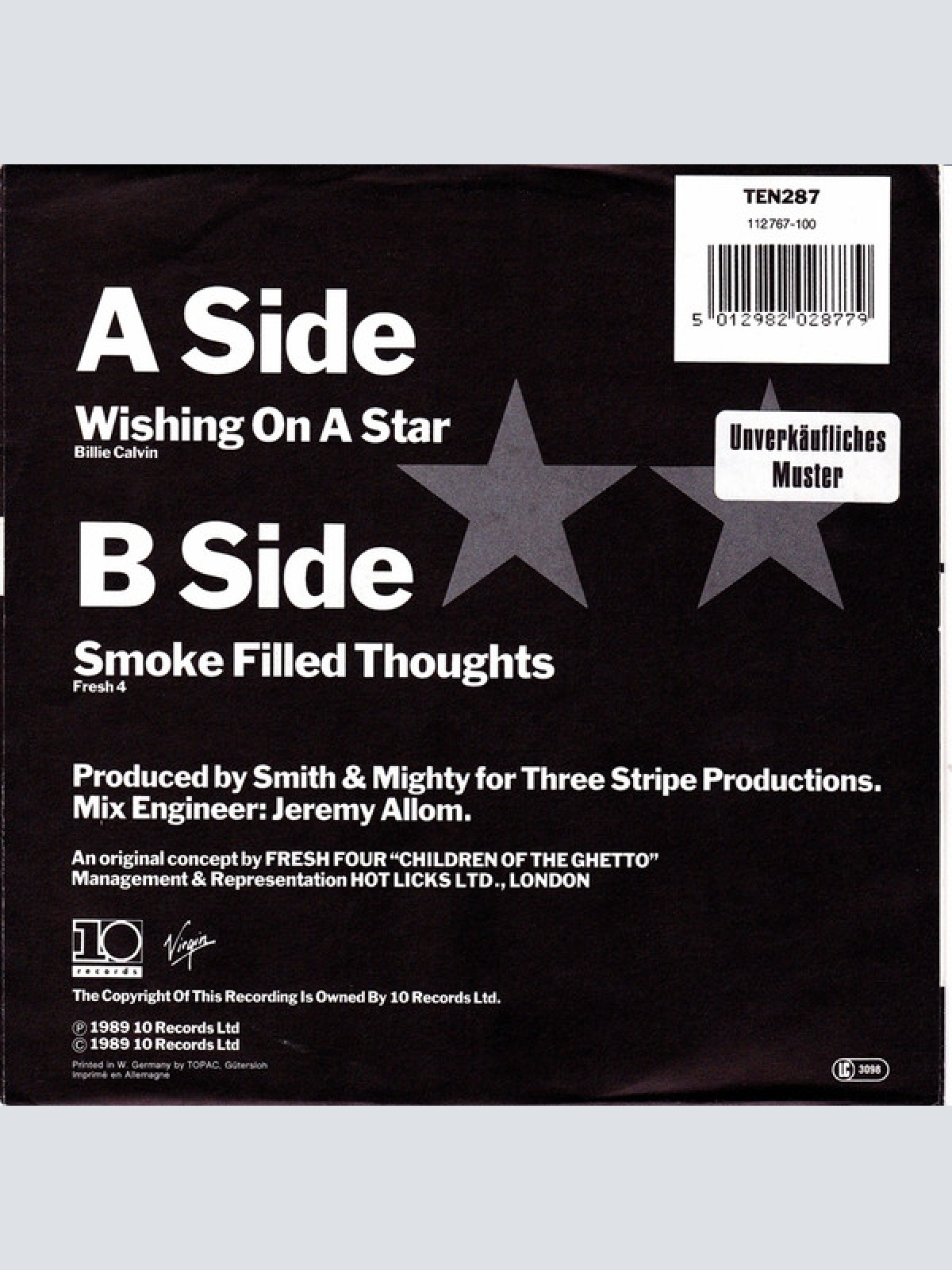 Vinyl / Fresh 4 (Children Of The Ghetto)* Featuring Lizz. E* - Wishing On A Star