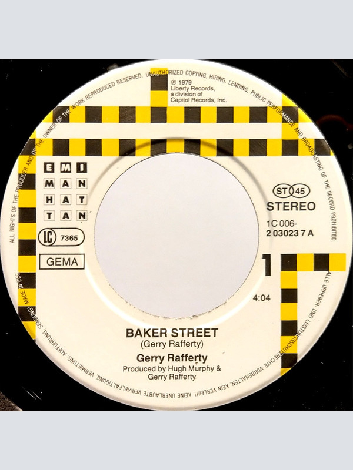 Vinyl / Gerry Rafferty - Baker Street / Big Change In The Weather