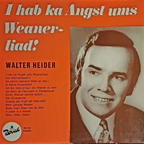 Vinyl / Walter Heider - I Hab Ka Angst Ums Weanerliad