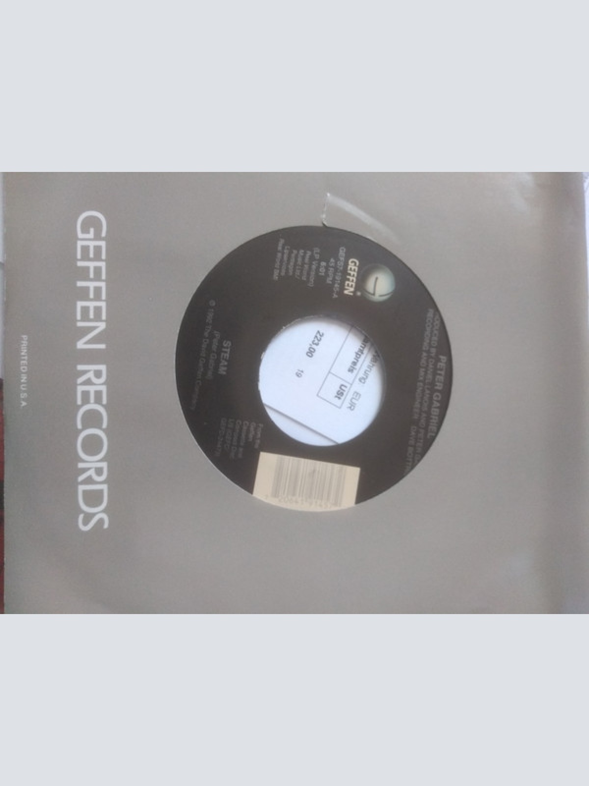 Vinyl / Peter Gabriel - Steam / Games Without Frontiers