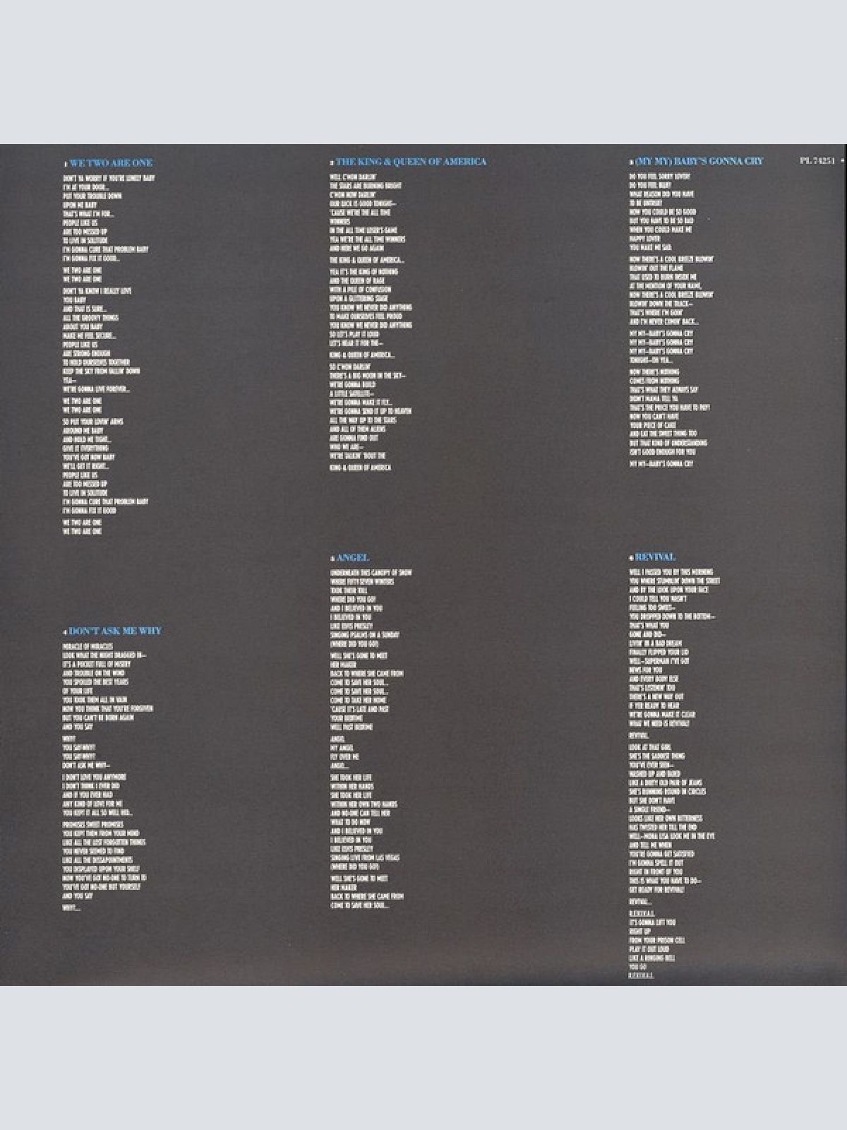 Vinyl / Eurythmics - We Too Are One