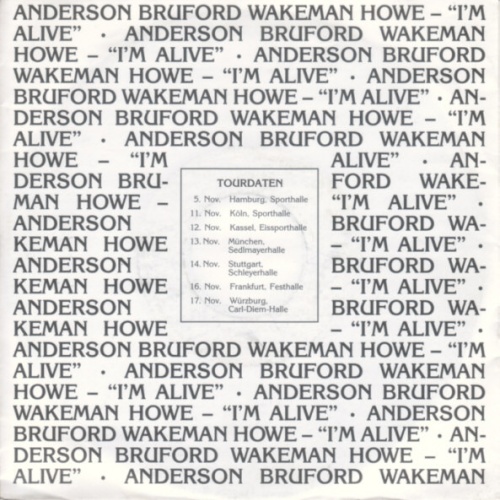 Vinyl / Anderson Bruford Wakeman Howe - I'm Alive