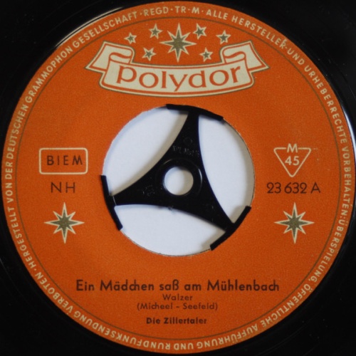 Vinyl / Die Zillertaler (2) - Ein Mädchen Saß Am Mühlenbach / Niemand Hofft Vergebens