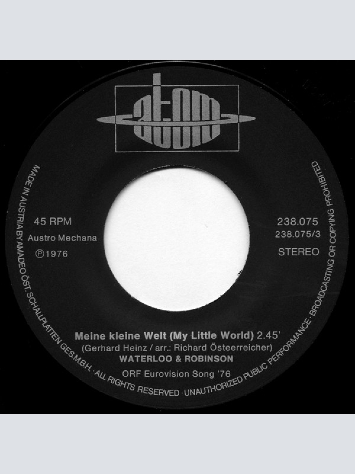 Vinyl / Waterloo & Robinson - Meine Kleine Welt