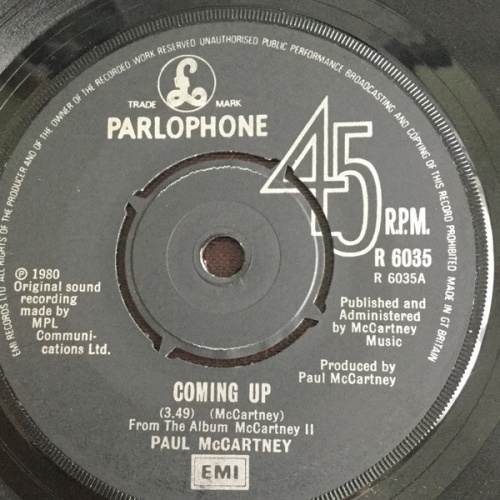 Vinyl / Paul McCartney - Coming Up