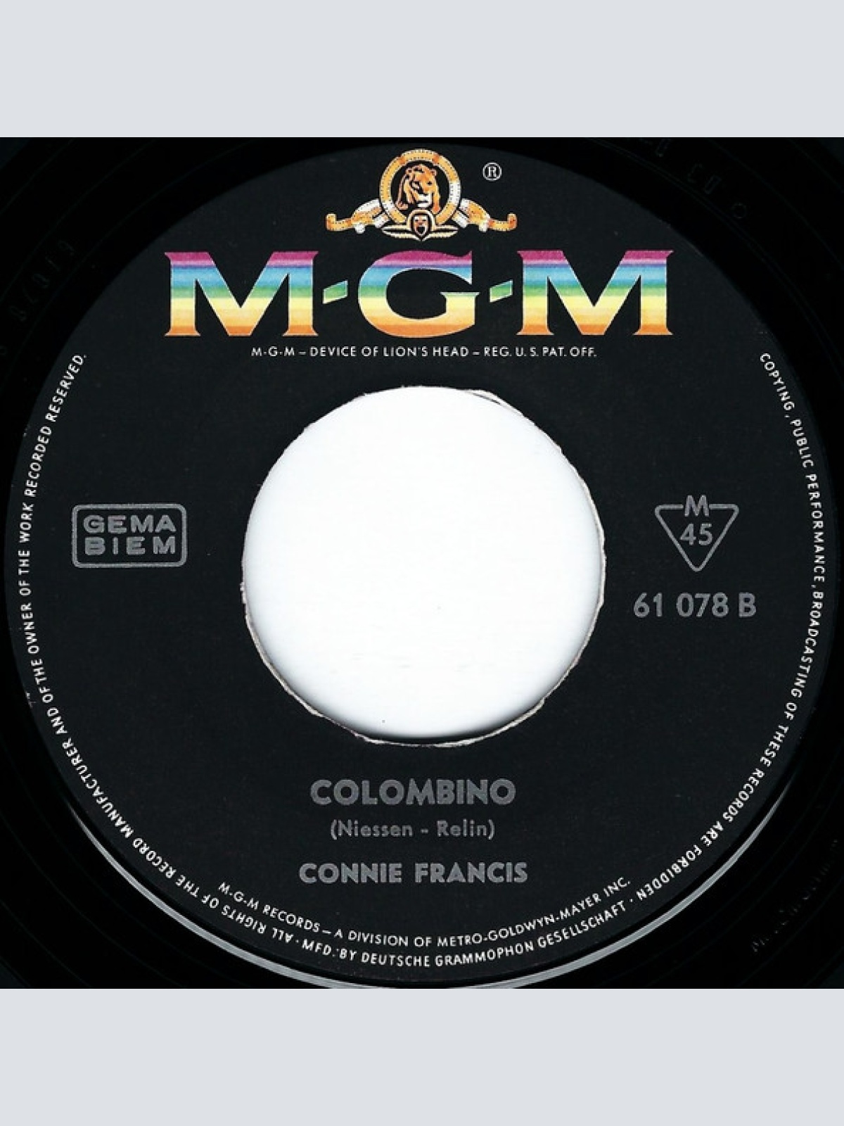 Vinyl / Connie Francis - Barcarole In Der Nacht