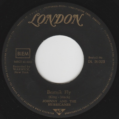 Vinyl / Johnny And The Hurricanes - Beatnik Fly / Crossfire