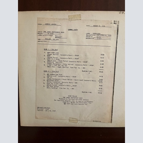 Vinyl / James Montgomery Band - High Roller