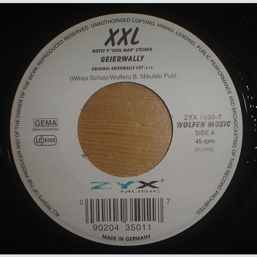 Vinyl / XXL Meets P. "Cool Man" Steiner - Geierwally