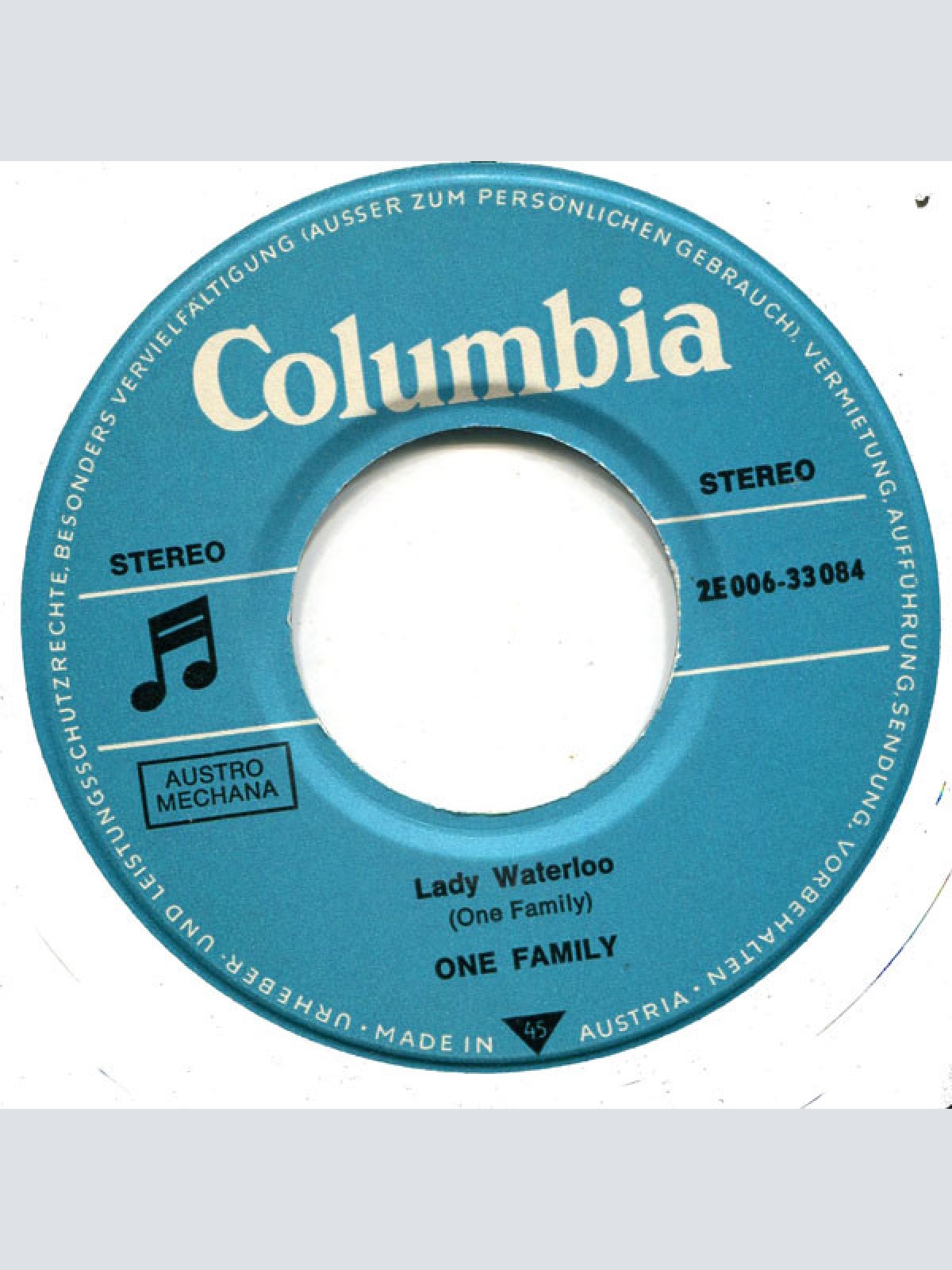 Vinyl / One Family (2) - Circus / Lady Waterloo