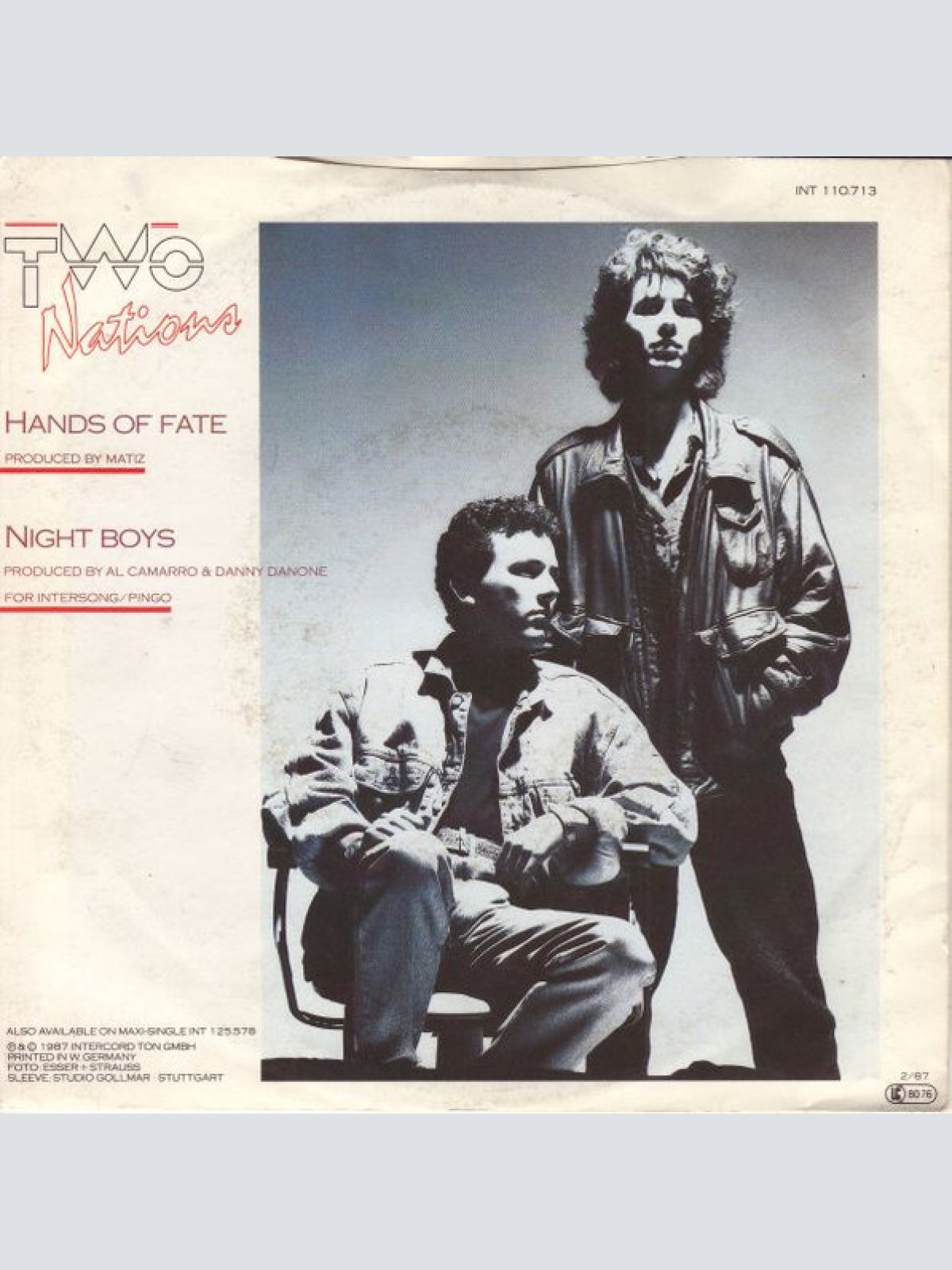 Vinyl / Two Nations - Hands Of Fate