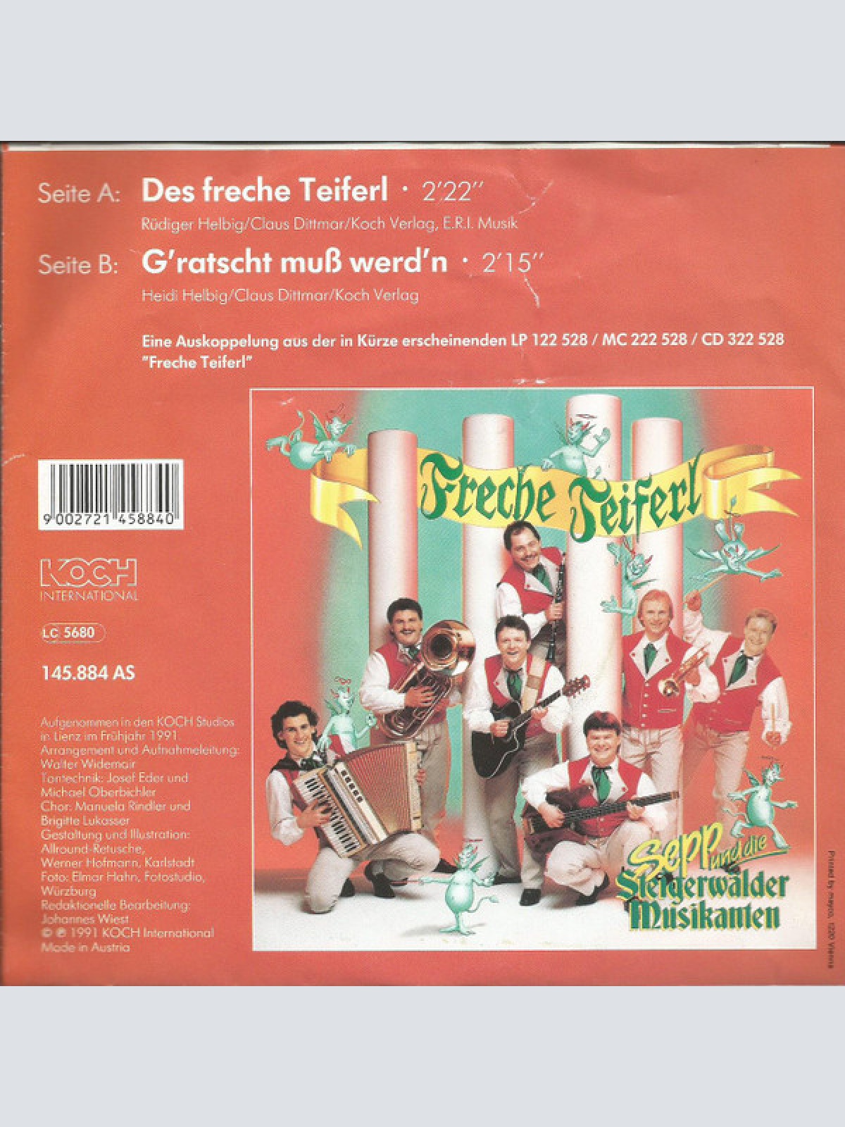 Vinyl / Sepp Und Die Steigerwälder Musikanten - Freche Teiferl