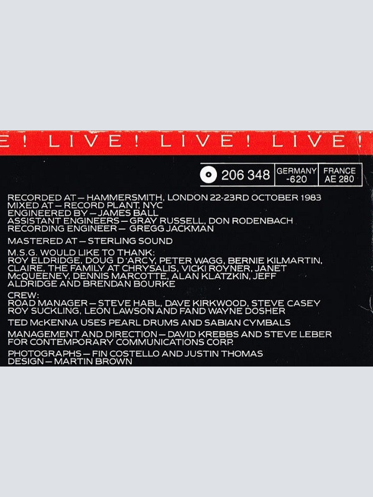 Vinyl / The Michael Schenker Group - Rock Will Never Die