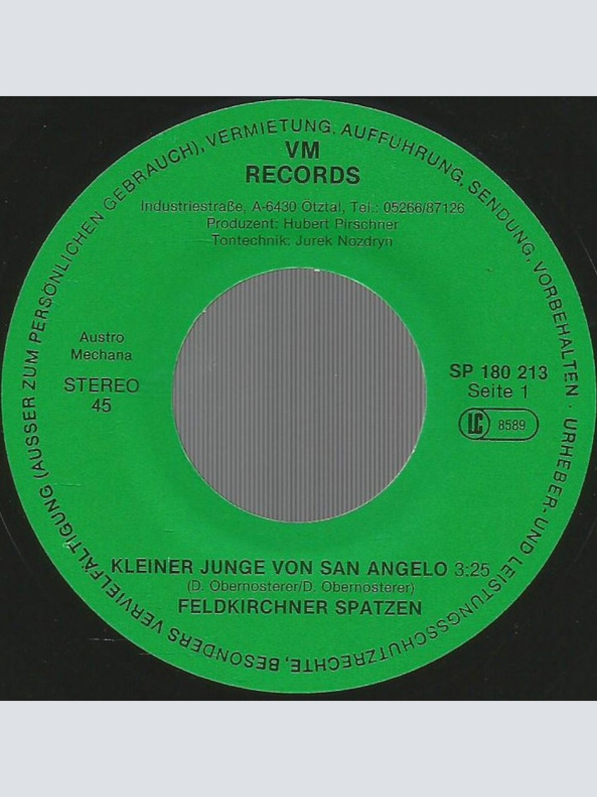 Vinyl / Feldkirchner Spatzen - Kleiner Junge Von San Angelo