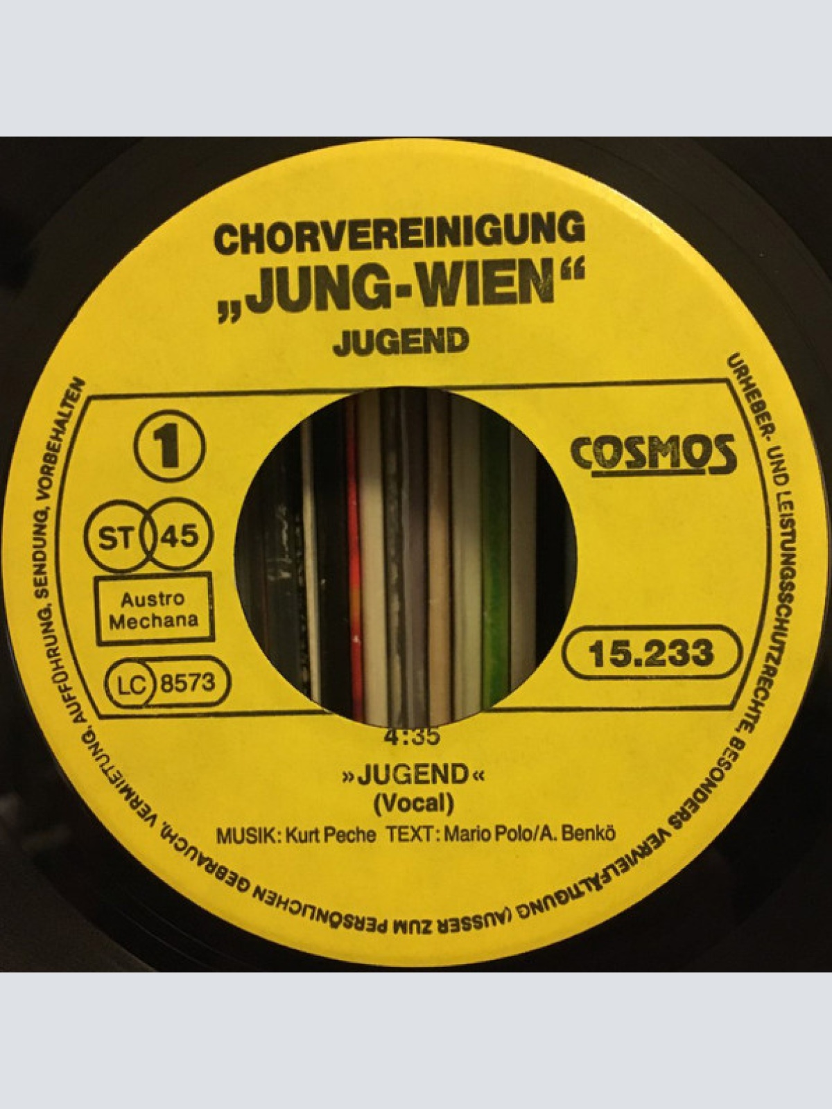 Vinyl / Chorvereinigung "Jung Wien" - Jugend