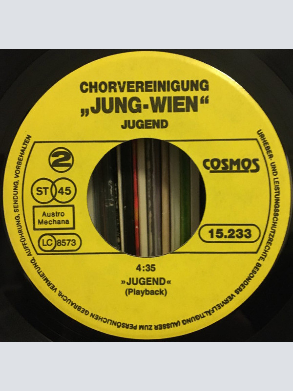 Vinyl / Chorvereinigung "Jung Wien" - Jugend