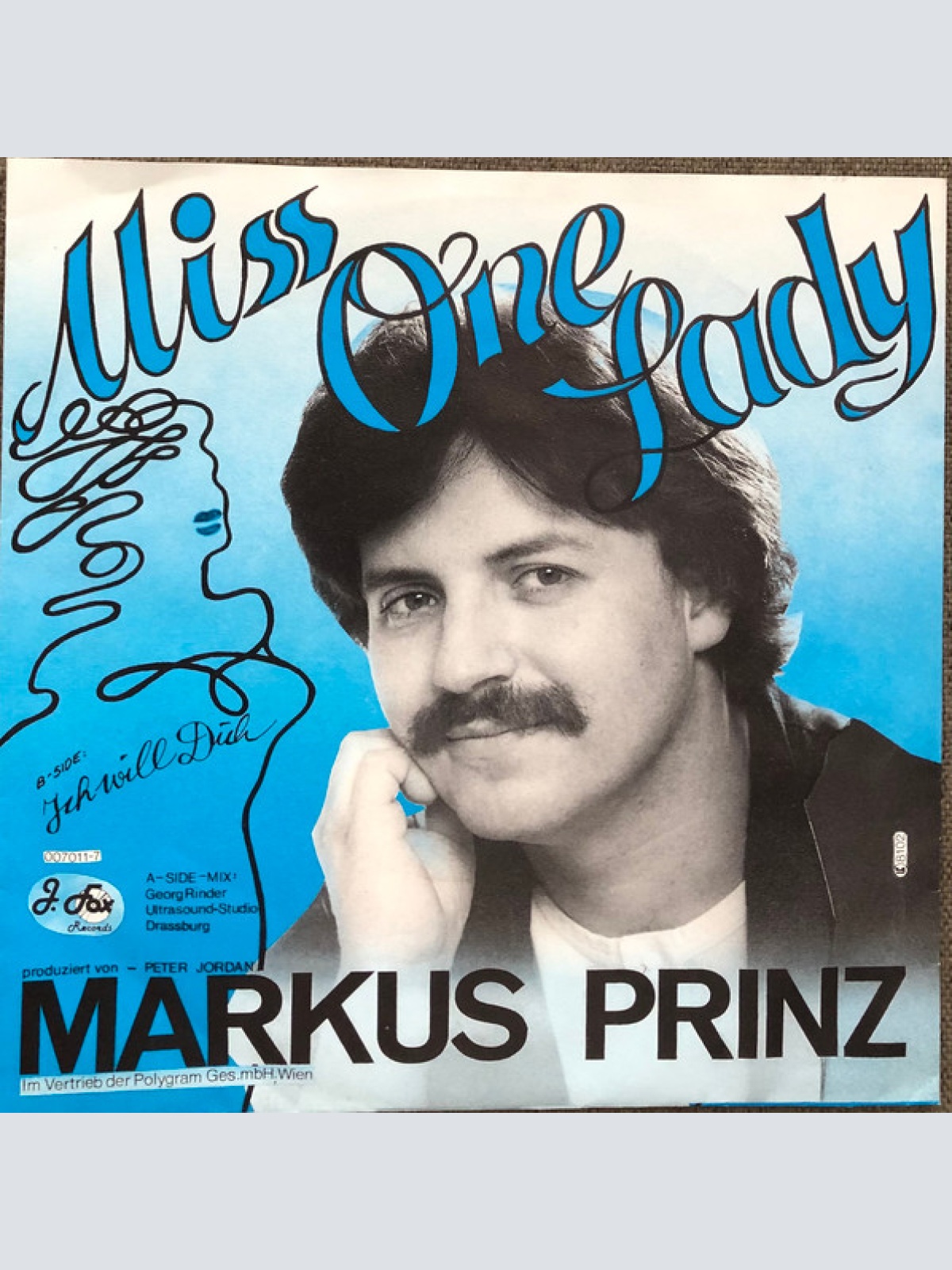 Vinyl / Markus Prinz - Miss One Lady / Ich Will Dich