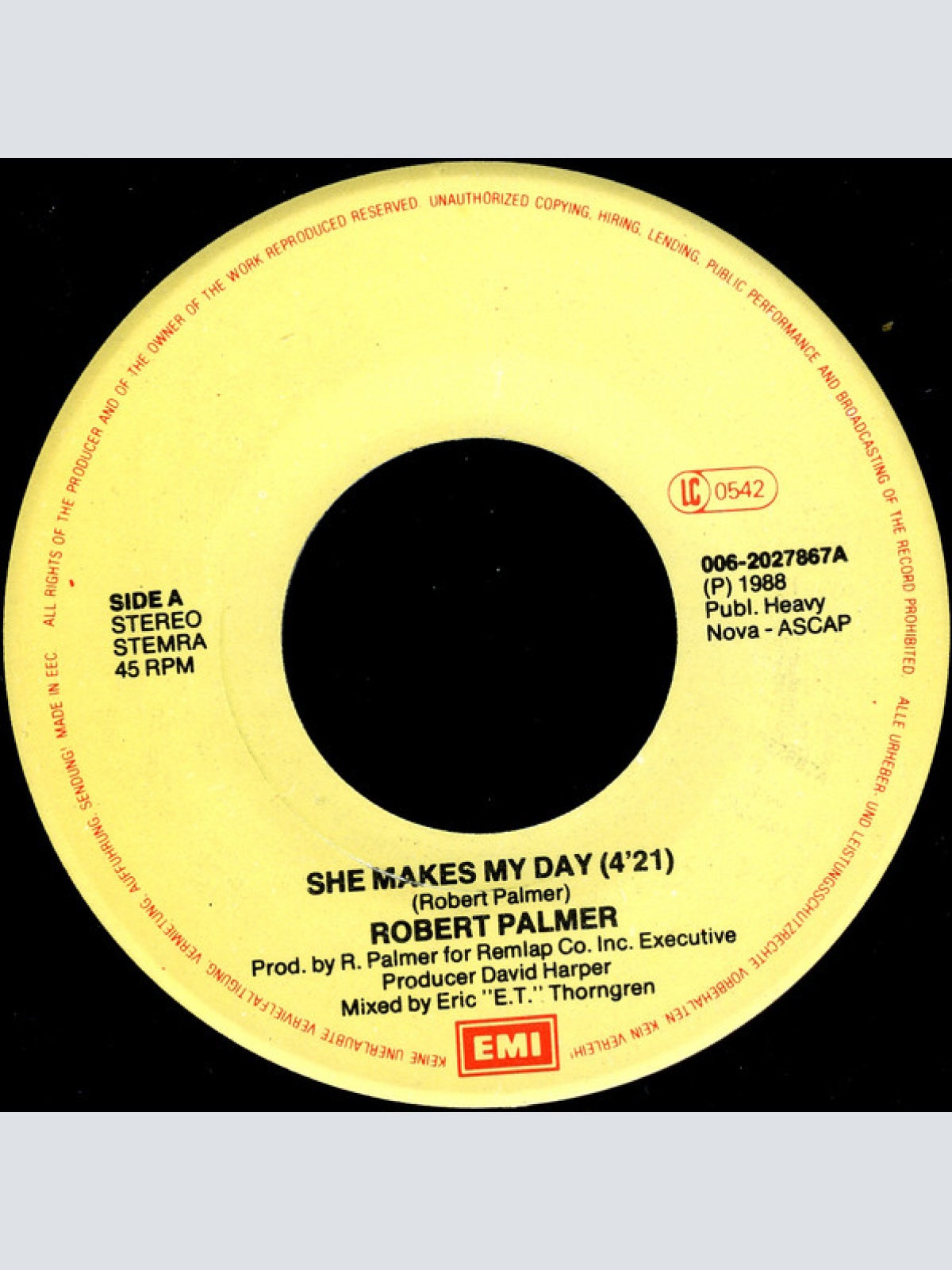 Vinyl / Robert Palmer - She Makes My Day