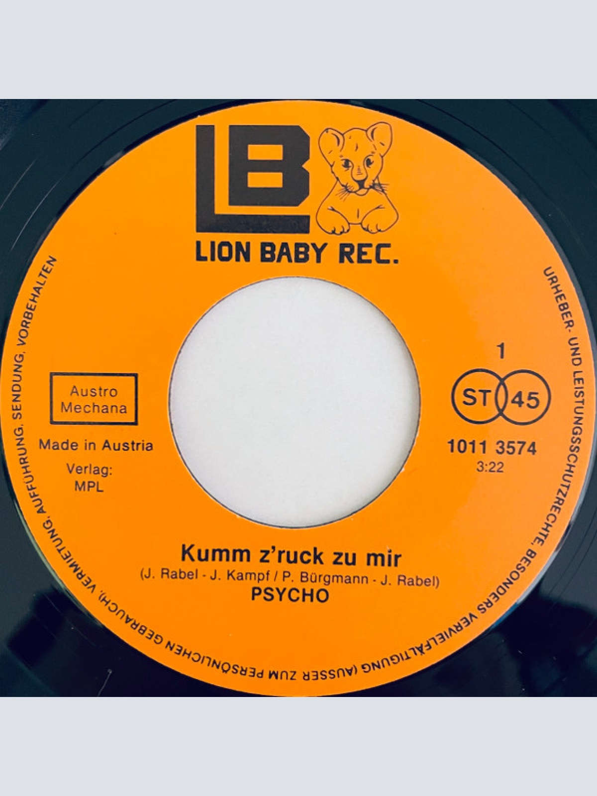 Vinyl / Psycho (32) - Kumm Z'ruck Zu Mir
