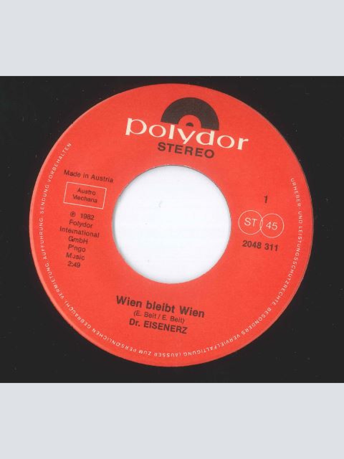 Vinyl / Doktor Eisenerz - Wien Bleibt Wien / Istanbul