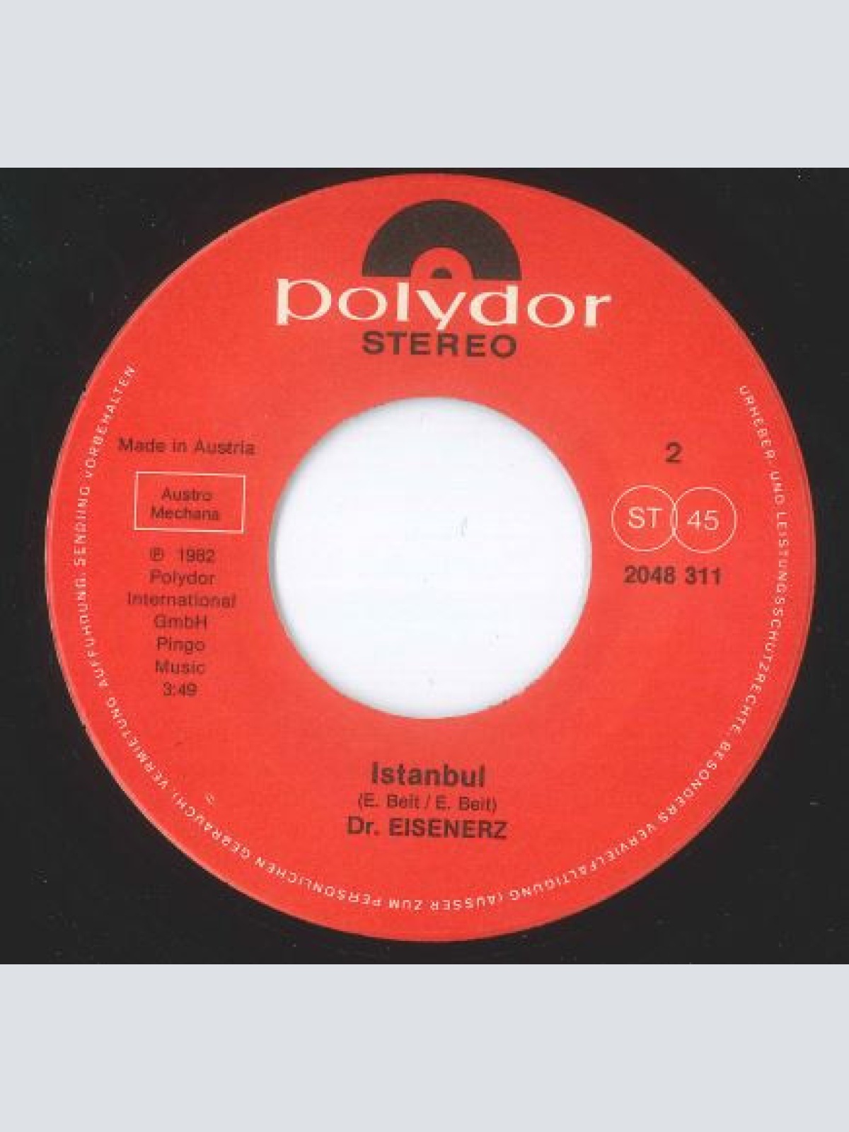 Vinyl / Doktor Eisenerz - Wien Bleibt Wien / Istanbul