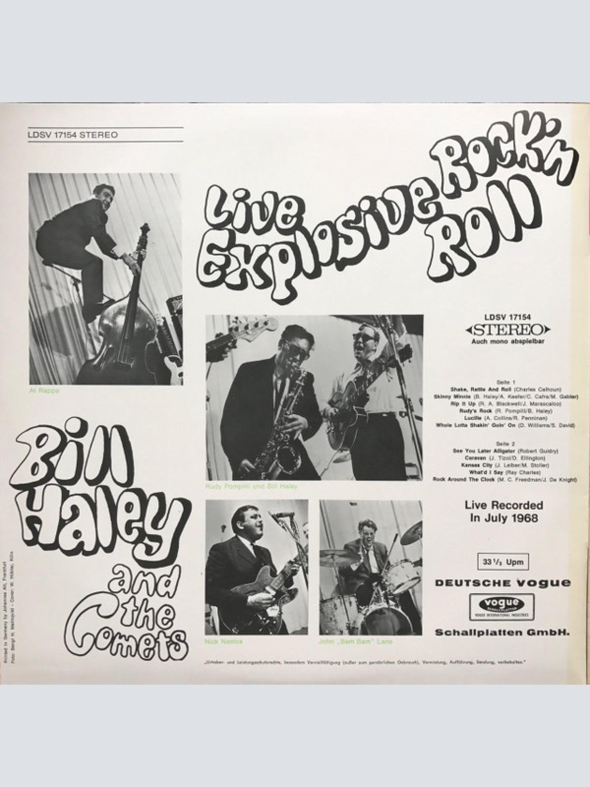 Vinyl / Bill Haley And His Comets - Live Explosive Rock'n'Roll