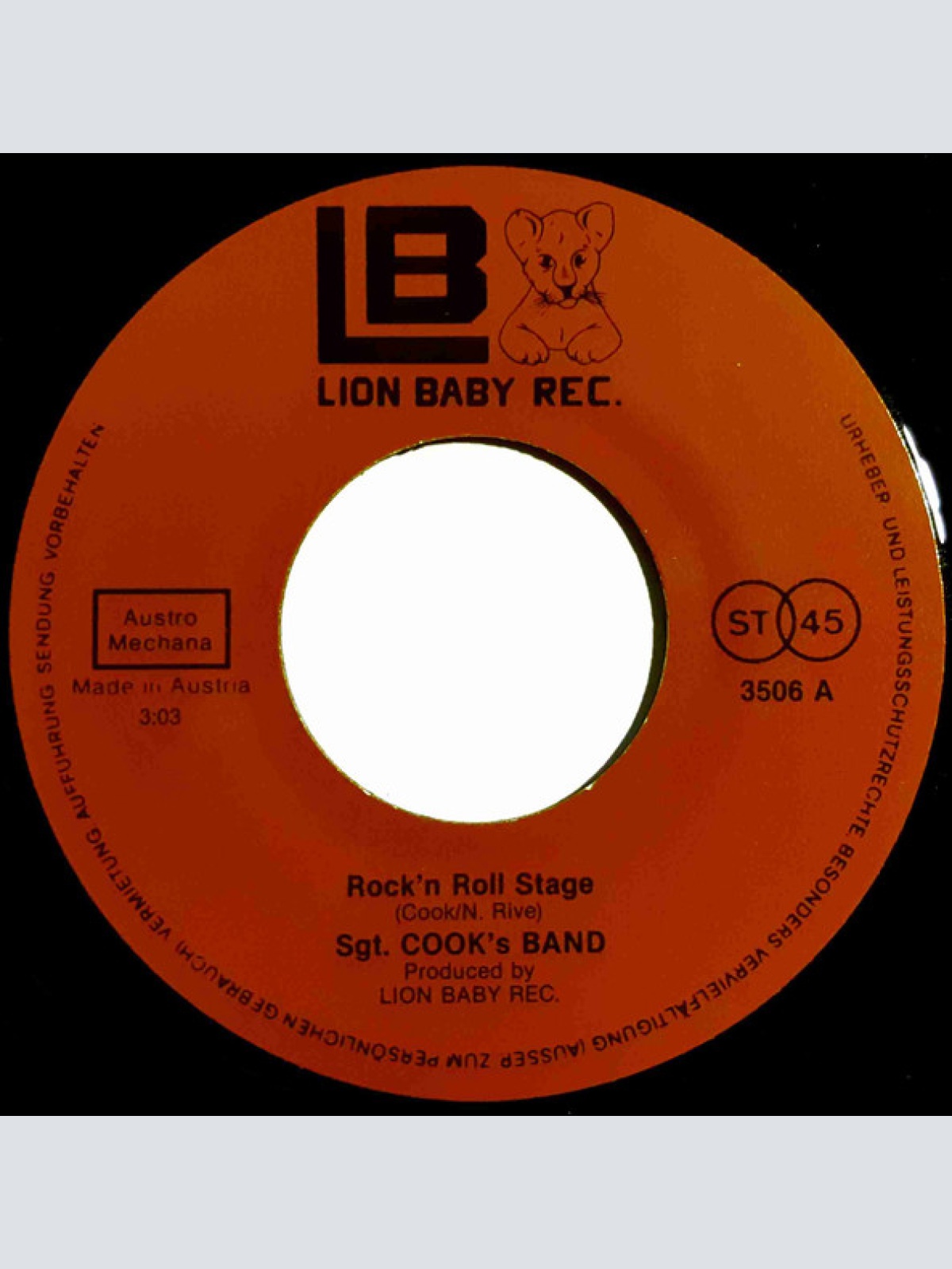 Vinyl / Sgt. Cook - Rock 'n' Roll Stage