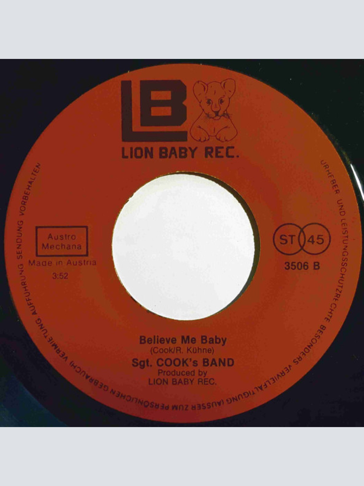 Vinyl / Sgt. Cook - Rock 'n' Roll Stage