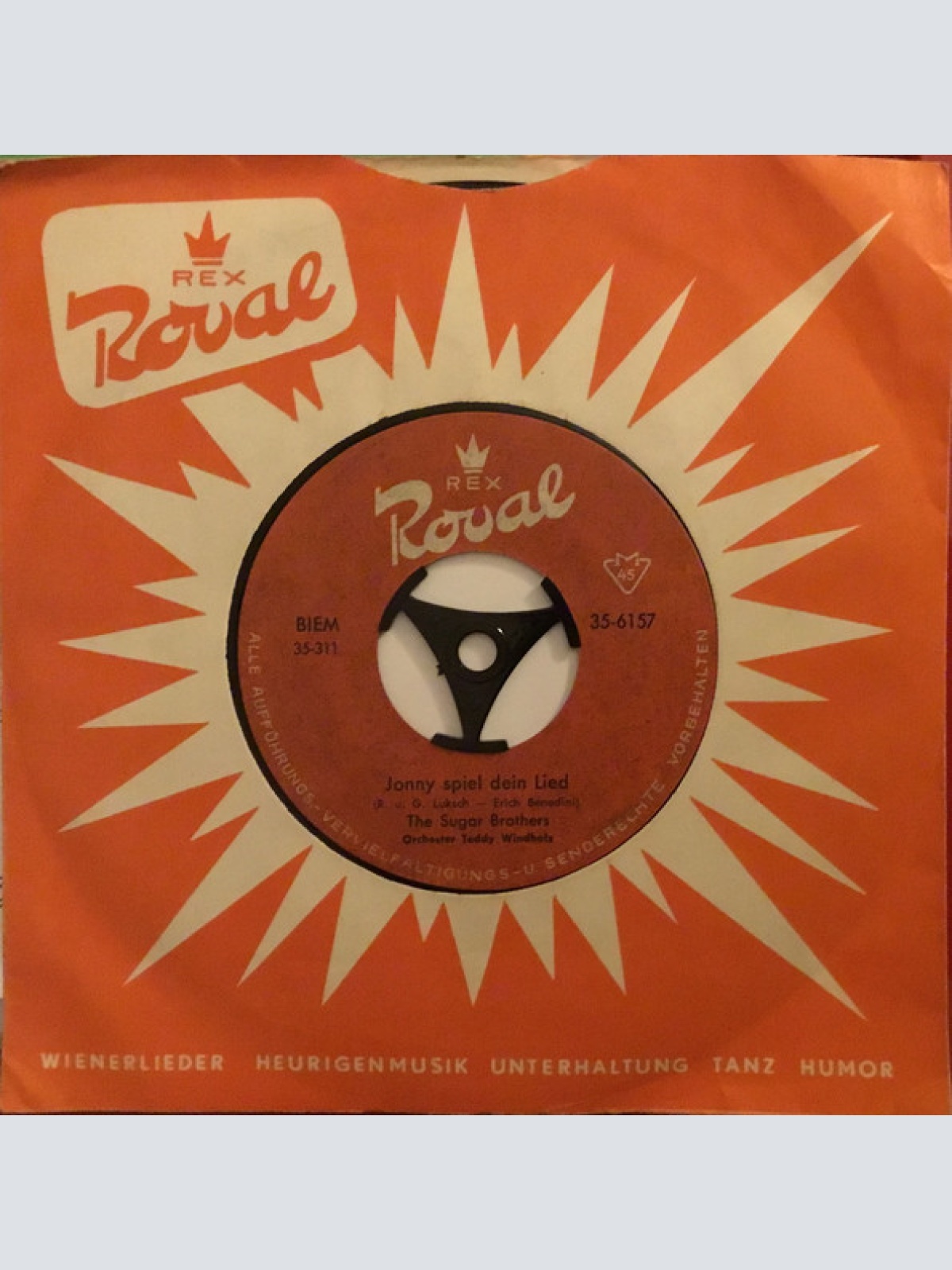 Vinyl / Sugar-Brothers -  Auch Für Uns Kann Das Alles Werden / Jonny Spiel Dein Lied