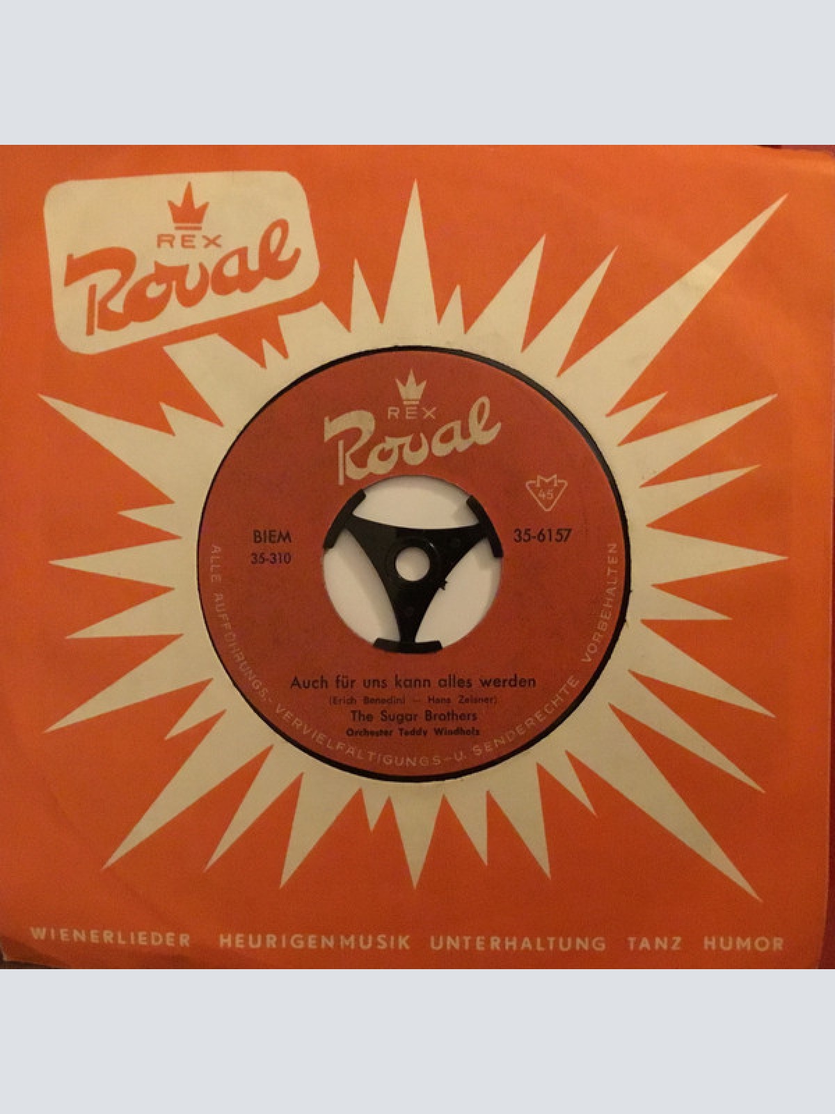 Vinyl / Sugar-Brothers -  Auch Für Uns Kann Das Alles Werden / Jonny Spiel Dein Lied