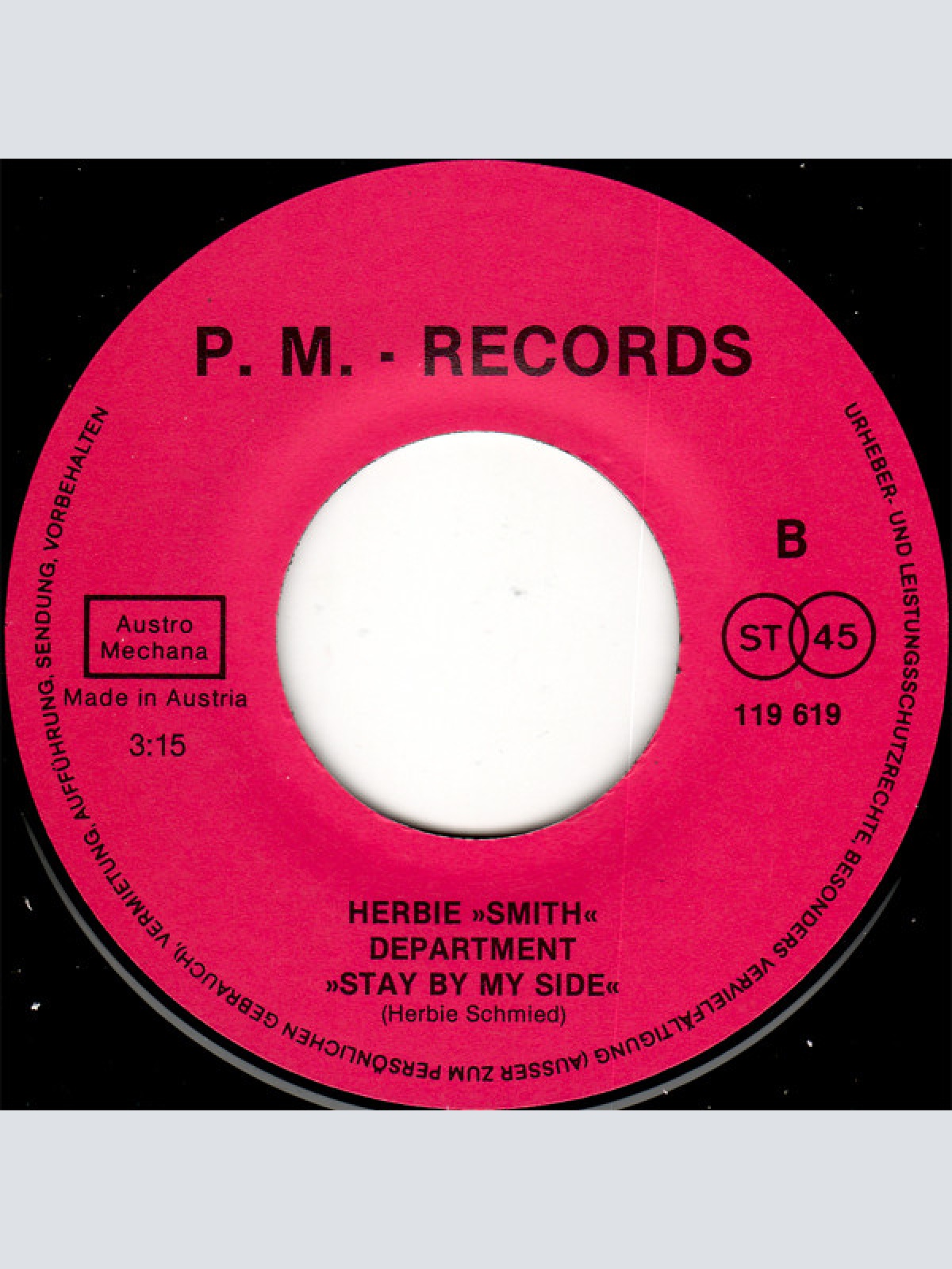 Vinyl / Herbie Smith Department - That's The Time - Stay By My Side