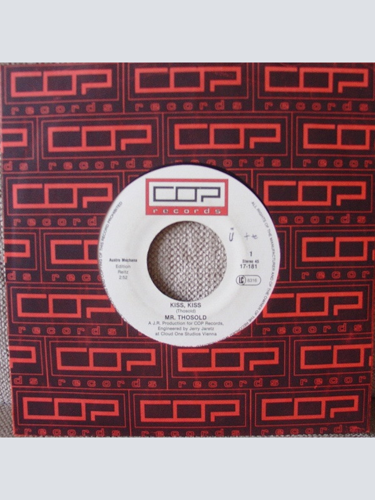 Vinyl / Mr. Thosold - Kiss, Kiss