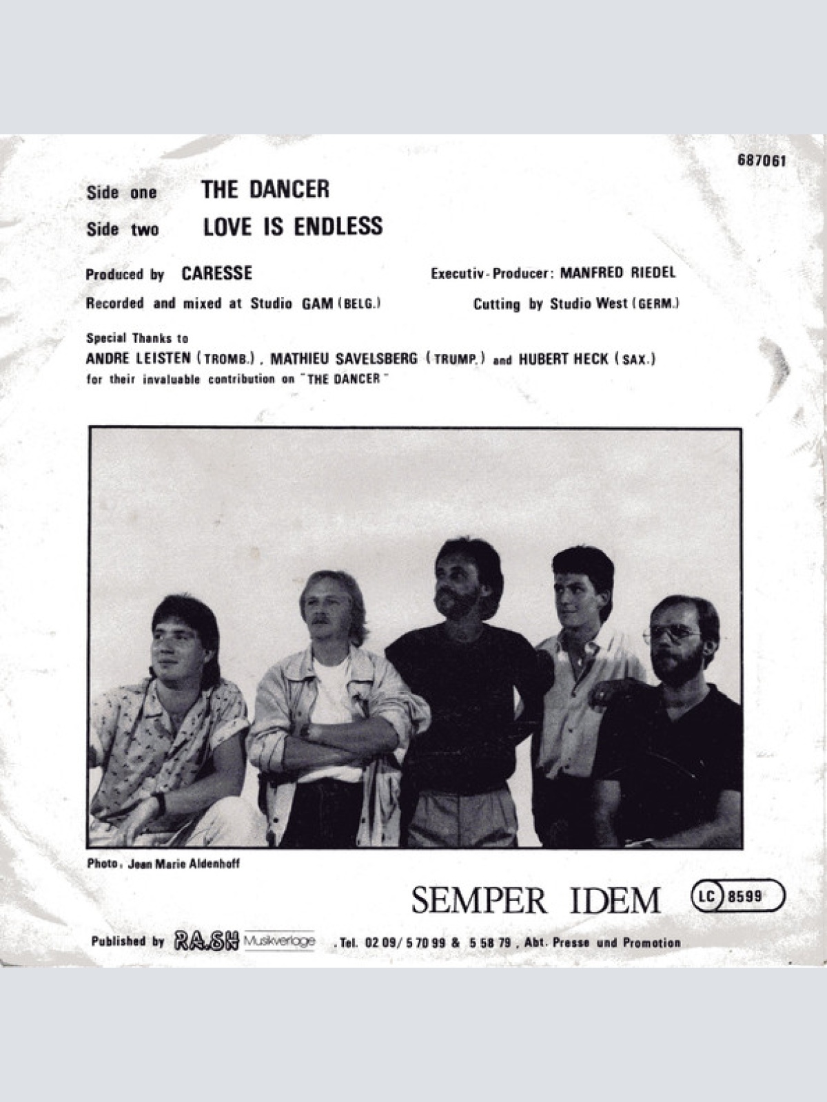 Vinyl / Caresse - The Dancer