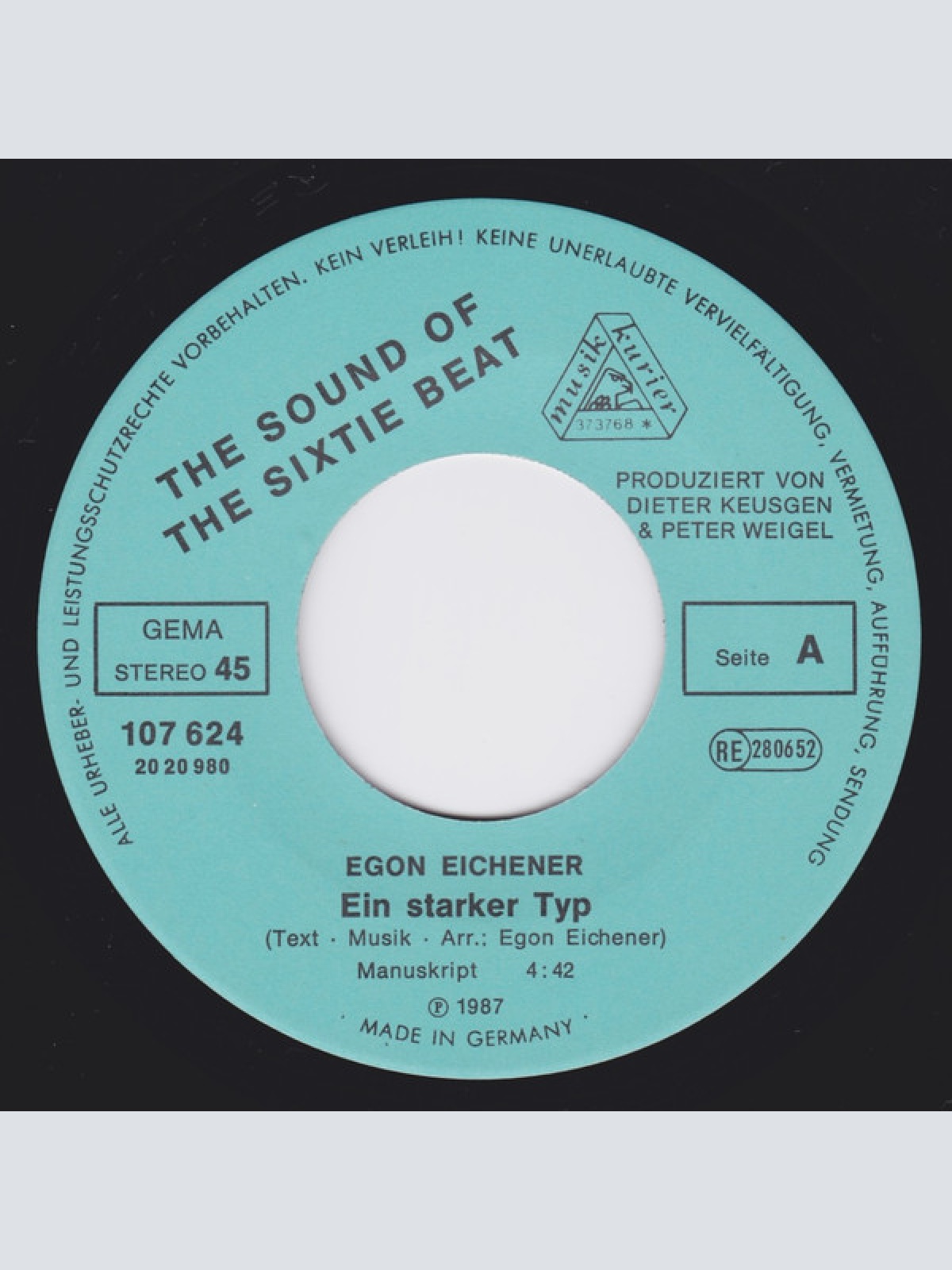 Vinyl / Egon Eichner - Ein Starker Typ