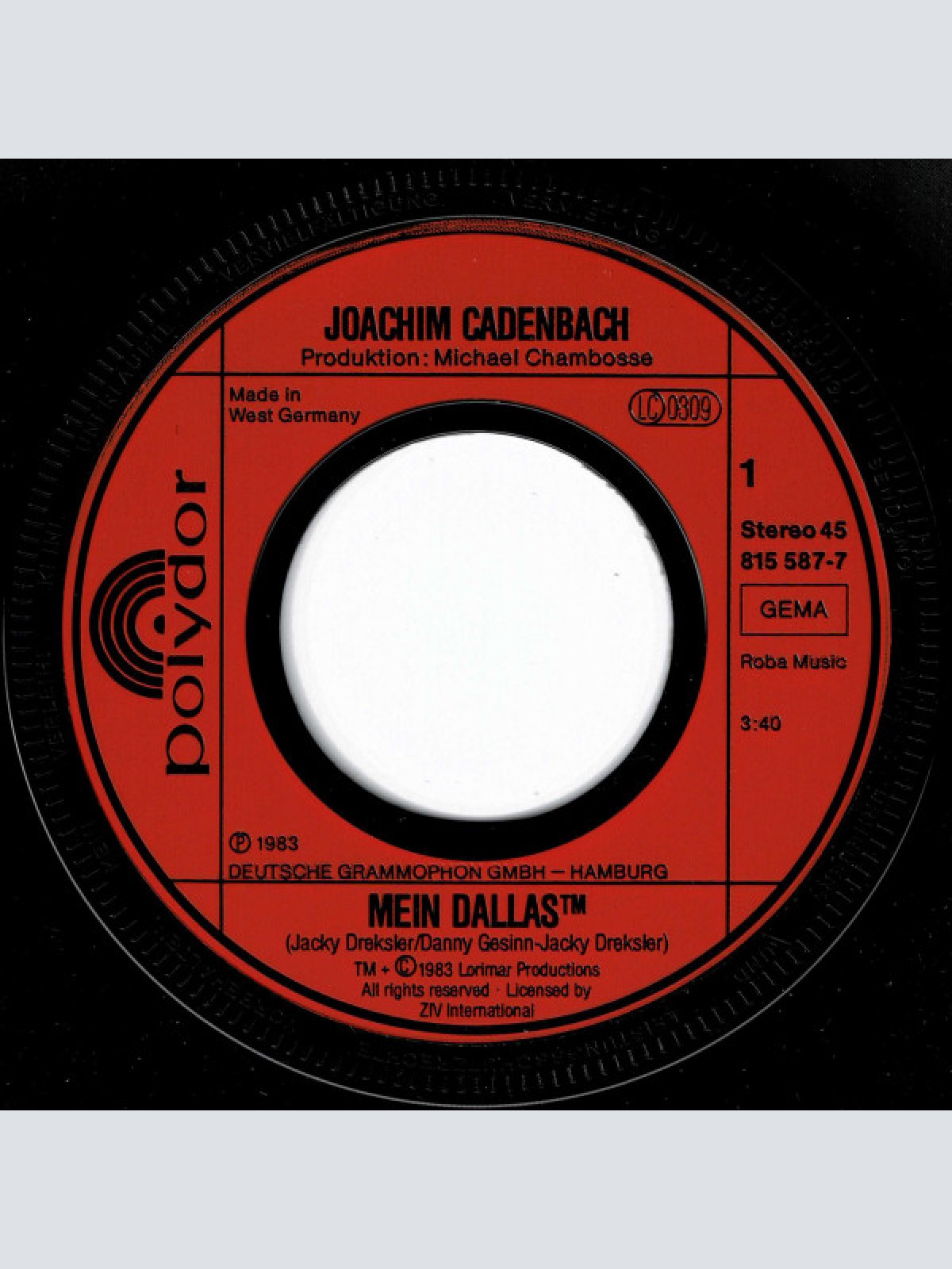 Vinyl / Jock's Stimme - Mein Dallas™