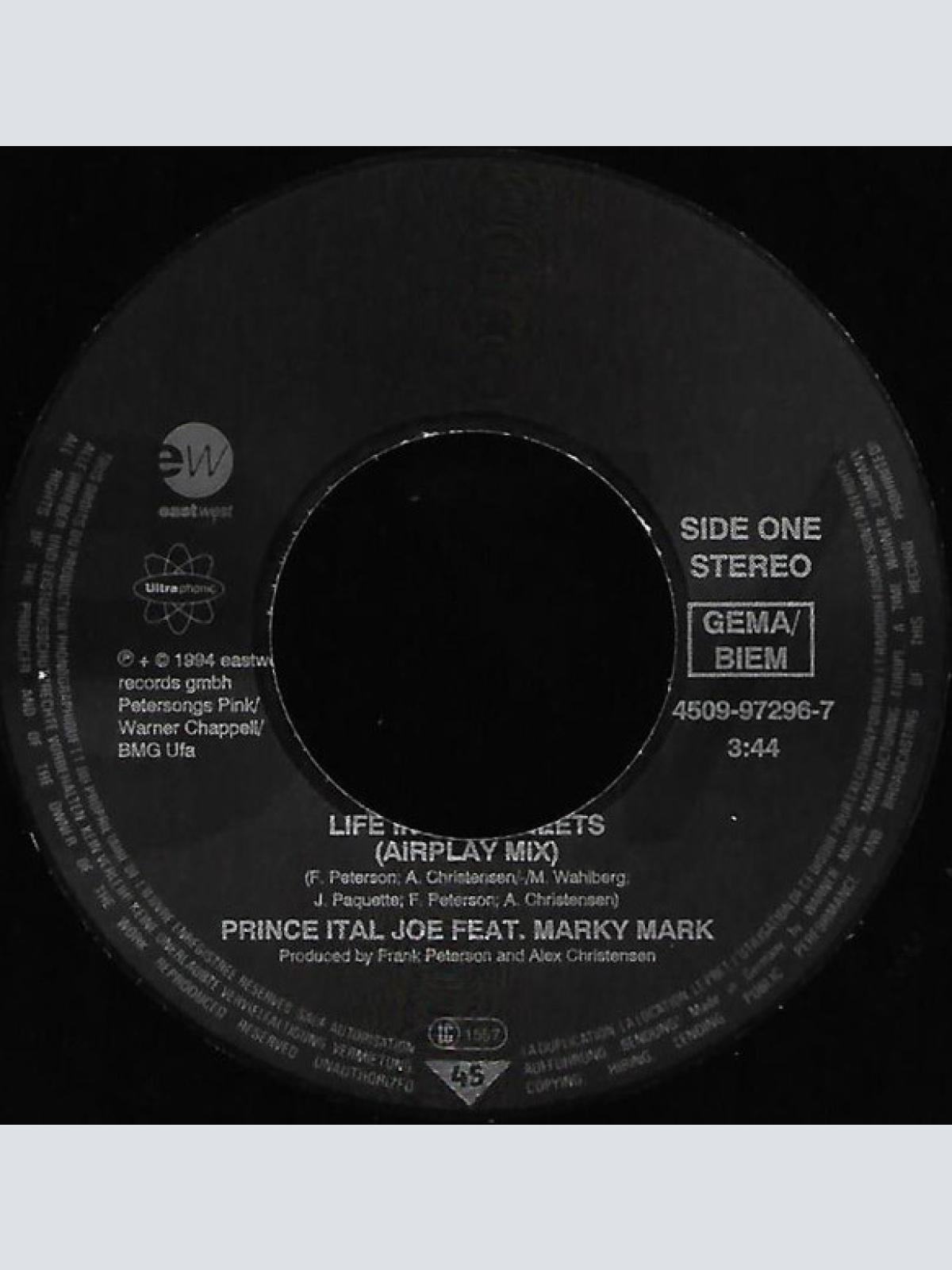 Vinyl / Prince Ital Joe Feat. Marky Mark - Life In The Streets