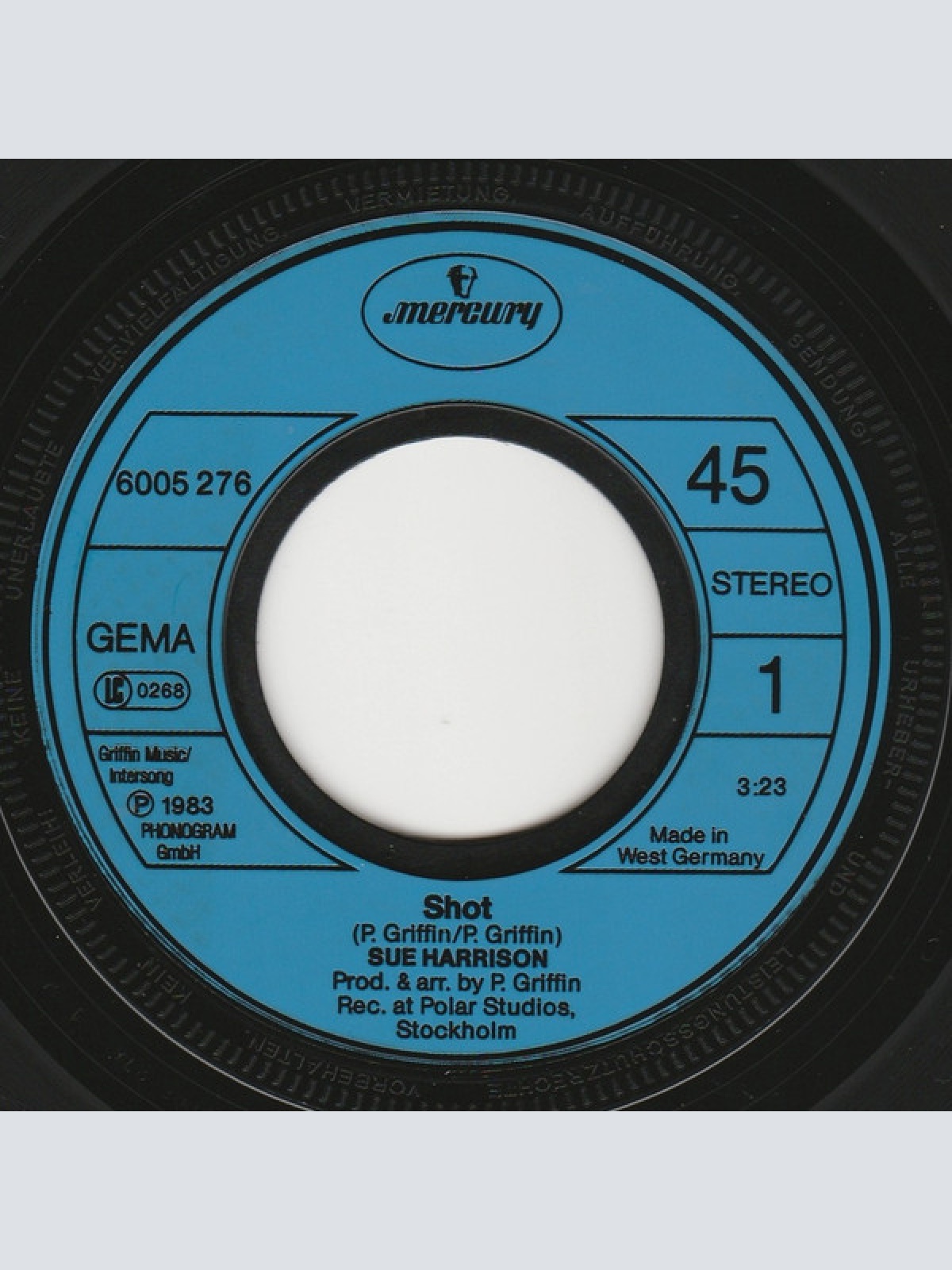 Vinyl / Sue Harrison - Shot