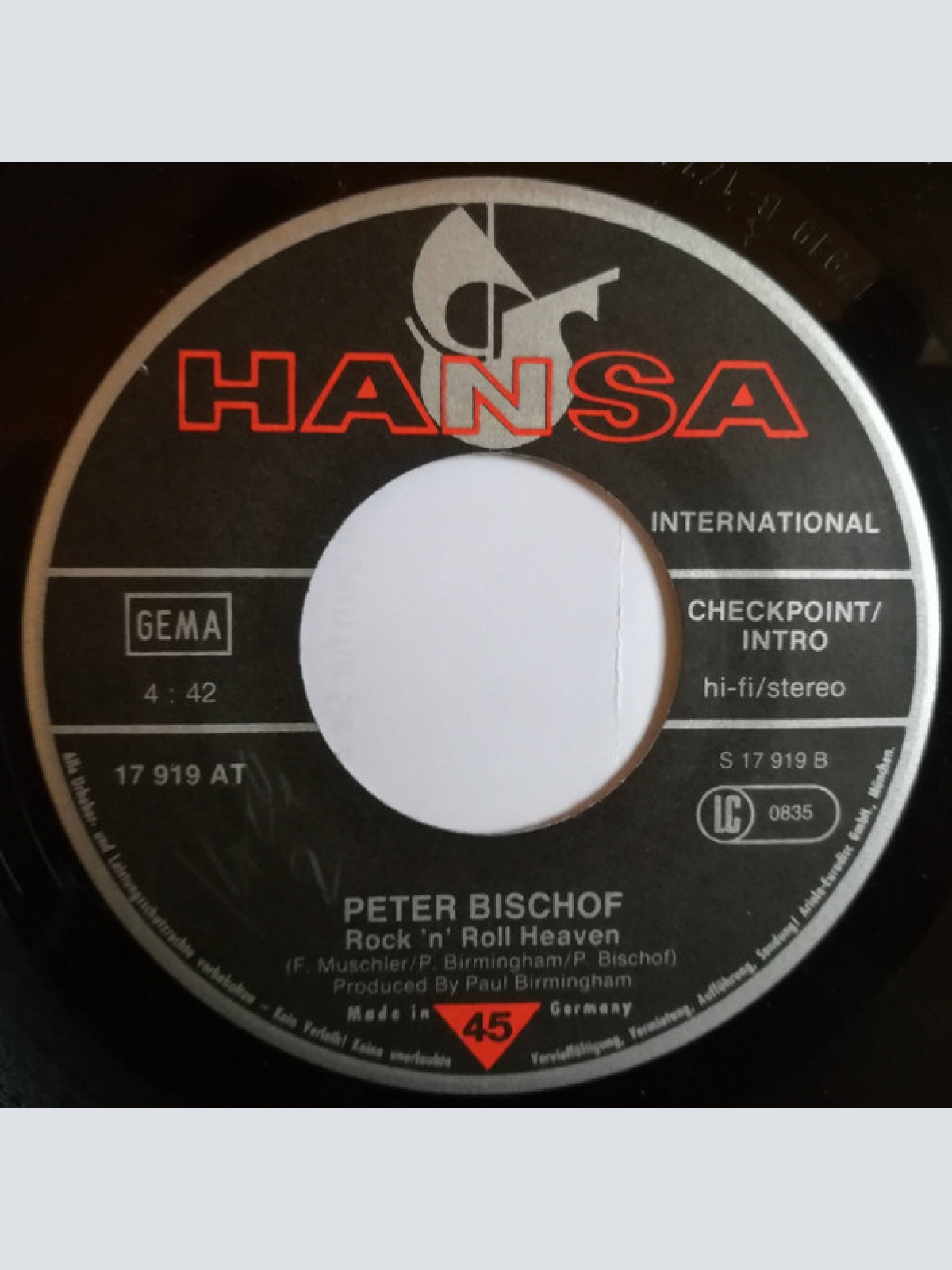 Vinyl / Peter Bischof - Born To Be Free