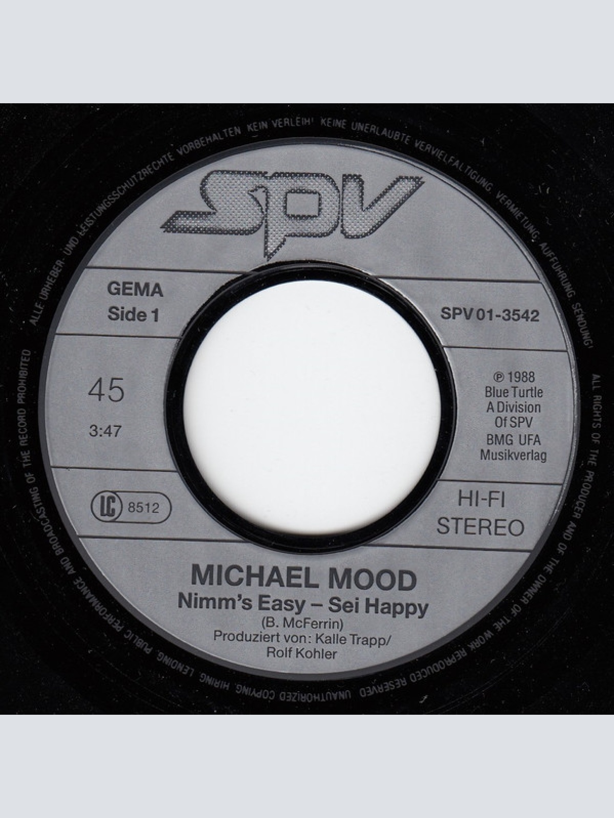 Vinyl / Michael Mood - Nimm's Easy - Sei Happy