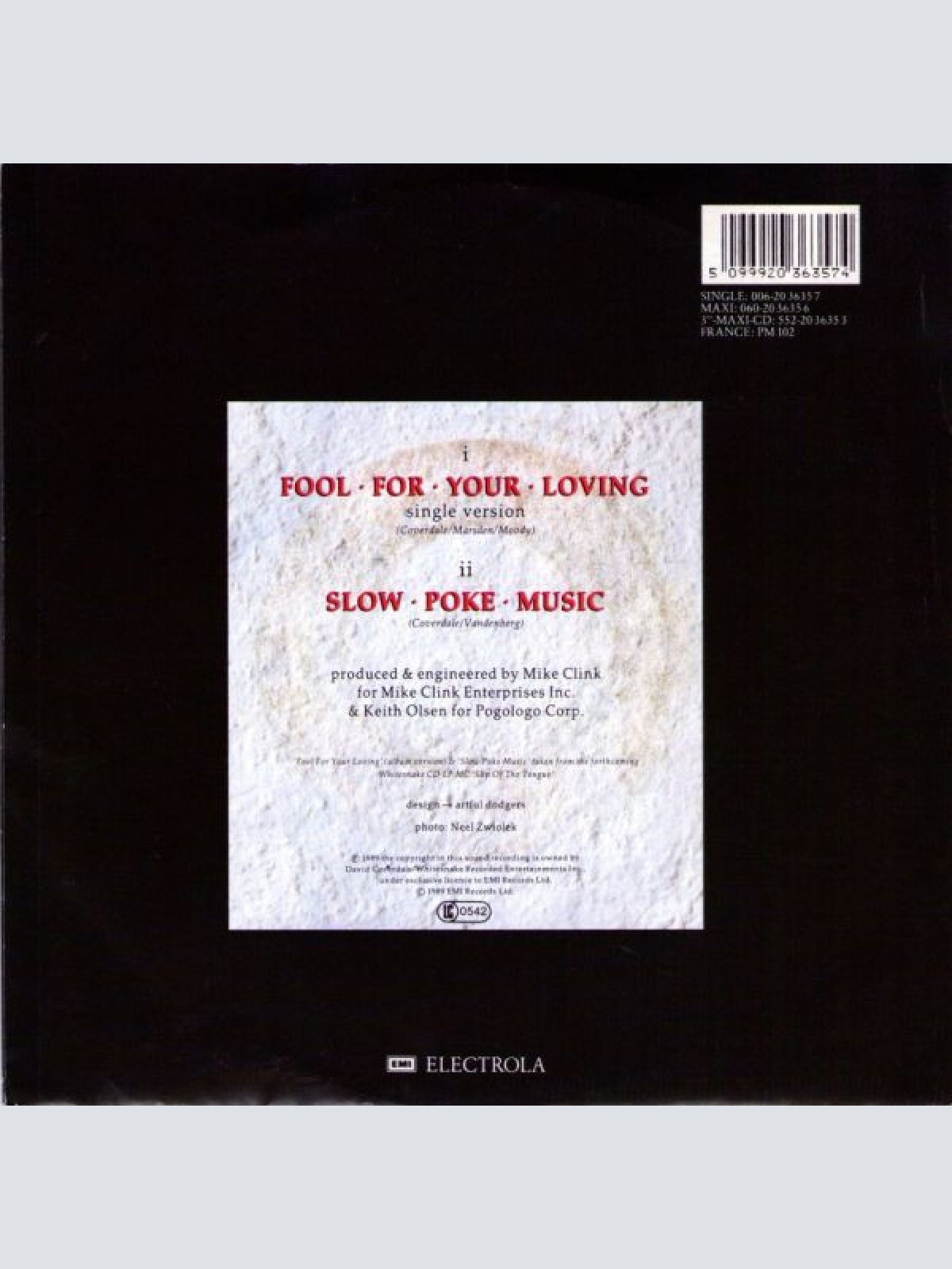 Vinyl / Whitesnake - Fool For Your Loving