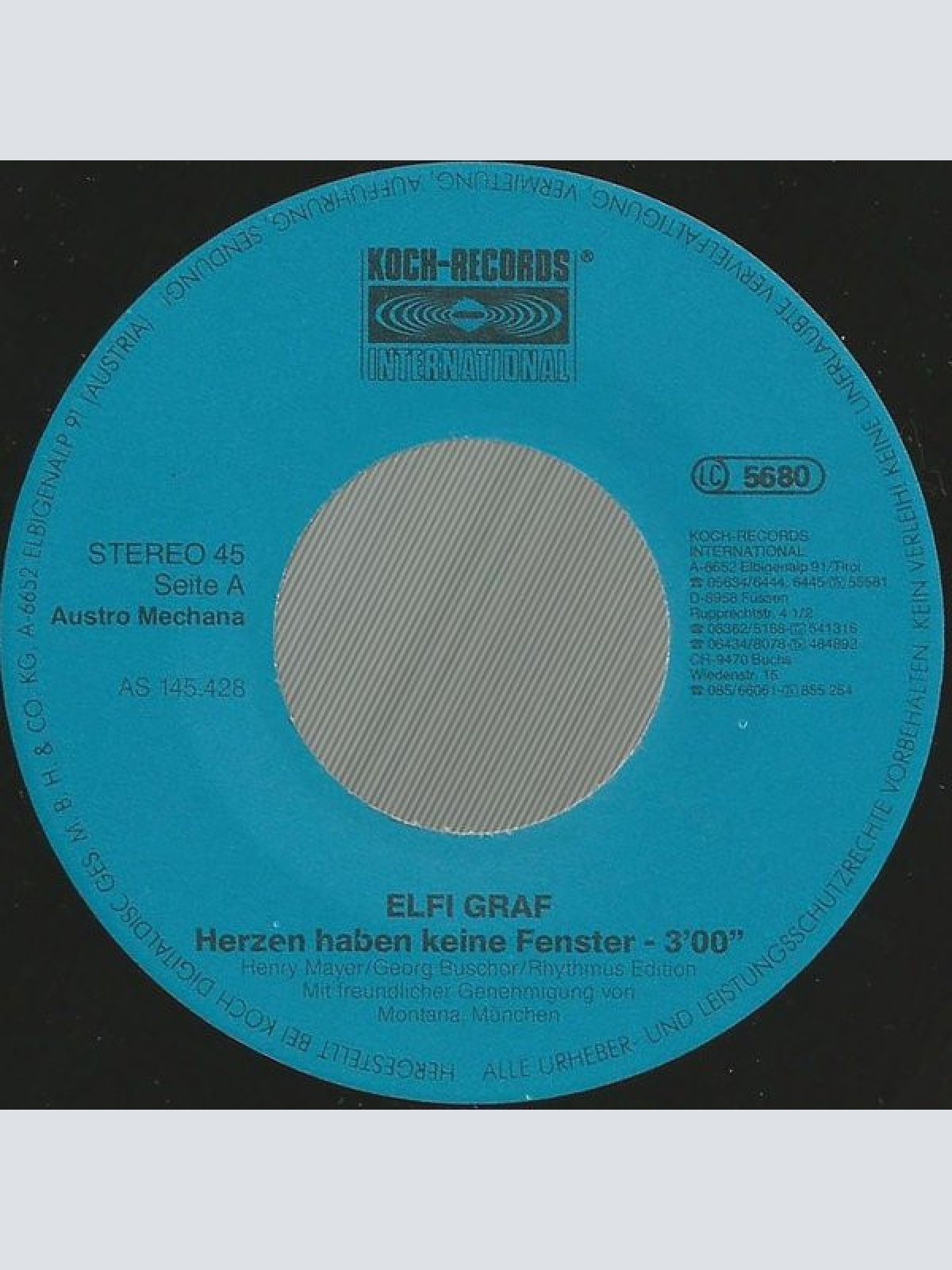 Vinyl / Elfi Graf - Herzen Haben Keine Fenster